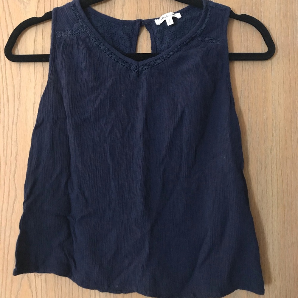 Bleuh Ciel S navy top